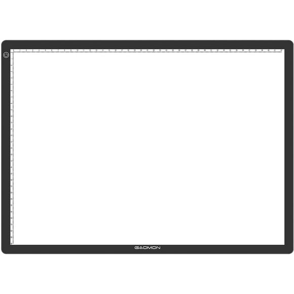 GAOMON 6mm Ultra-Thin A3 Size LED Tracing Light Pad with Cutting Mat on The Back for Arts, Diamond Craft, Drawing,