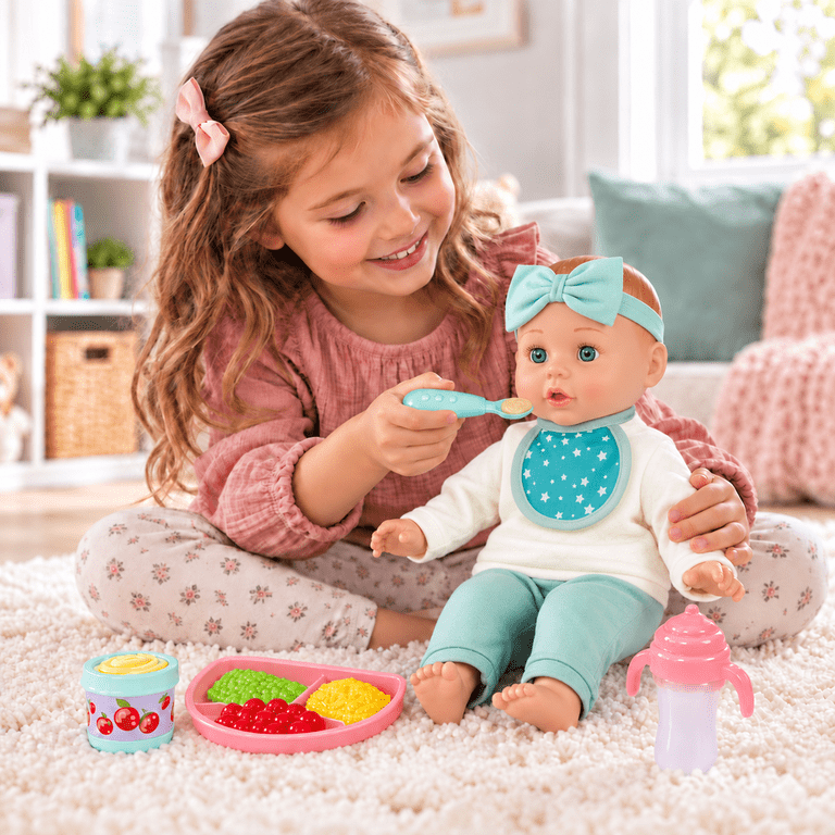 My Sweet Love Meal Time Baby Doll, 14 Inch, 12 Pieces photo 3