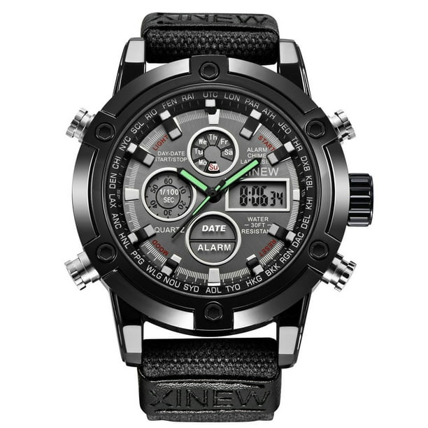 Reloj deportivo para hombre, relojes para hombre 2019, reloj de nailon para hombre, reloj deportivo informal de cuarzo para hombre, reloj para hombre