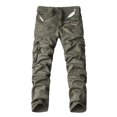 thumbnail image 2 of Birdeem Mens Solid Multi-Pocket Washed Overalls Outdoor Casual Pants Trousers, 2 of 12