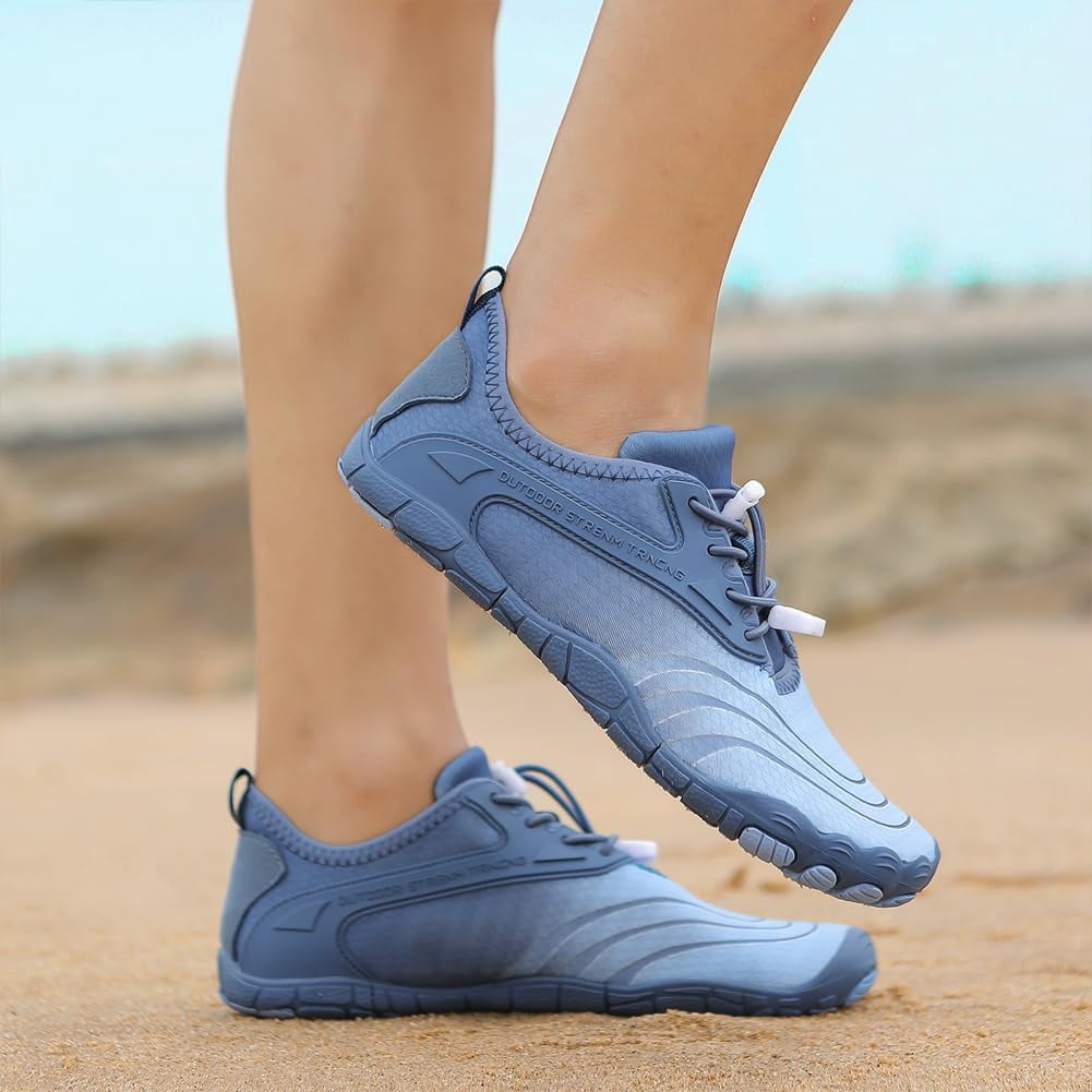 Barefoot Shoes Quick Dry Athletic Hiking Sports Travel Shoes Aqua Shoes, Non-Slip & Breathable Womens Mens Wide Toe Zero Drop Shoes