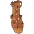 thumbnail image 4 of Journee Womens Eleanora Multi Strap Flat Sandals, 4 of 9