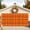 PumpkinOrange,PitchBlack,BrightAmber,Spice, variant on Red Green Checkered Garage Door Cover, Farmhouse Vintage Rustic Plaid Garage Door Decorations with Ropes, Large Outdoor Hanging Banner Backdrop for Holiday Party Courtyard Porch Wall Decor 6.9x16ft