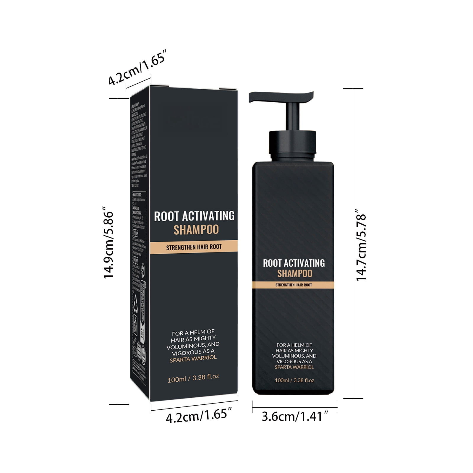 Alvantor Shampoo for Thinning Hair Volumizing Repair Strong Dense Fluffy All Hair Types, 3.38fl.oz