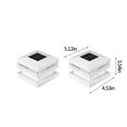 thumbnail image 3 of COFEST 2 Pack Solar Post Lights Outdoor Solar Post Cap Lights IP55 Waterproof Solar Fence Lights for 3.5x3.5 4x4 5x5 In Patio Decks Walkway and Garden Decoration White, 3 of 6