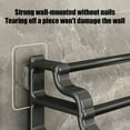 thumbnail image 4 of Towel Rack with Adhesive Wall Mount, 3-Tier Ladder Towel Holder for Bathroom, Bath Towel Shelf and Rail Hanger, 4 of 5