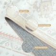 thumbnail image 4 of 3'x5' Area Rugs, Machine Washable Non Slip Area Rug for Kitchen, Soft Low Pile Vintage Print Pattern Indoor Bathroom Thin Carpet, Cream, 4 of 7
