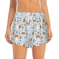 thumbnail image 2 of KLL Cute Rabbit Hold Carrot Pattern Shorts Women,Athletic Shorts High Waisted Running Shorts Pocket Sporty Short Gym Elastic Workout Shorts-X-Large, 2 of 7