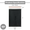 thumbnail image 5 of MMBM Black Poly Bubble Padded Envelopes 250 Pcs 7.5 x 11 Packaging Shipping Mailers Protection Bags, 5 of 8
