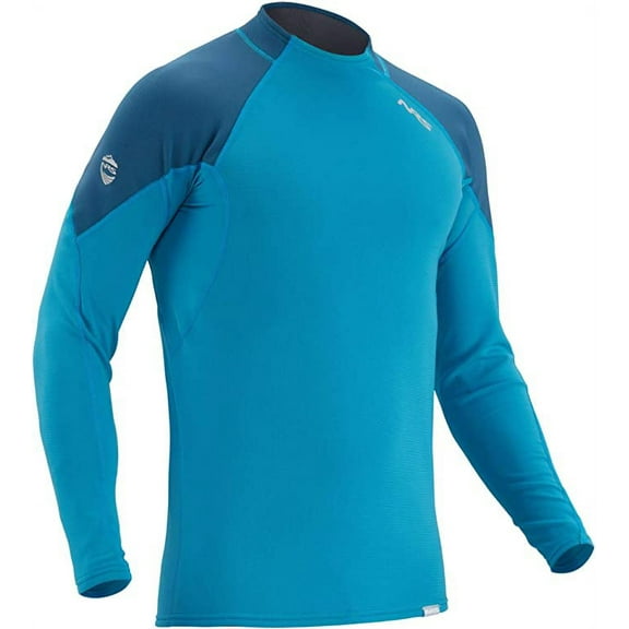 NRS Men's HydroSkin 0.5 Long-Sleeve Shirt Color: Fjord, Size: M
