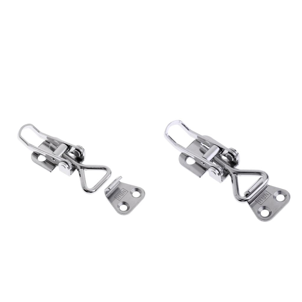 2pcs Snap Clamp Door Latch, Heavy Duty Stainless Steel Marine Gate