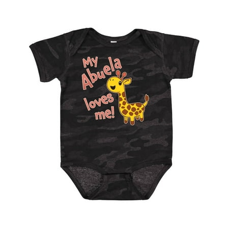 

Inktastic My Abuela Loves me- cute giraffe Gift Baby Boy or Baby Girl Bodysuit