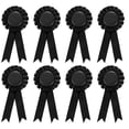 thumbnail image 1 of Cinta de premio en blanco Uxcell, cinta de primer lugar, medalla de ganador, reconocimiento, cintas de participación para eventos de competencia, negra, 1 of 7