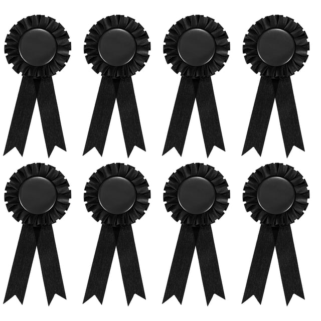 Cinta de premio en blanco Uxcell, cinta de primer lugar, medalla de ganador, reconocimiento, cintas de participación para eventos de competencia, negra