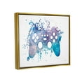 thumbnail image 3 of Stupell Industries Game Controller Modern Splash Abstract Painting Gold Floater Framed Art Print Wall Art, 21 x 17, 3 of 9