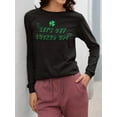 thumbnail image 3 of St Patricks Day Lets Get Lucked Up Womens Long Sleeve T Shirt, 3 of 5