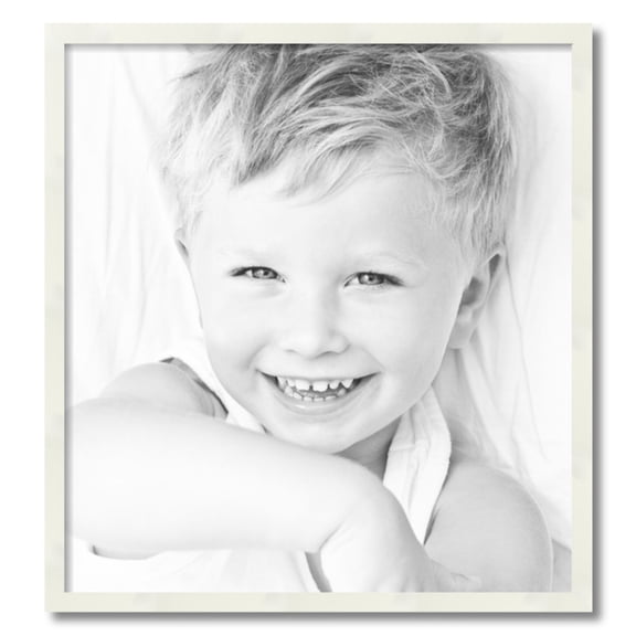 ArtToFrames 25" x 27" White Picture Frame, 25x27 inch White Wood Poster Frame (WOM-5140)