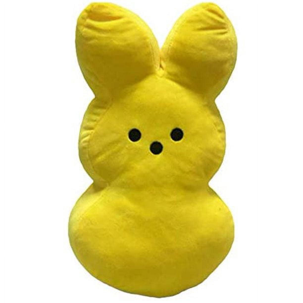 Jouet en Peluche peeps Lapin de Pâques Jaune 15 cm