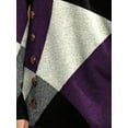 thumbnail image 4 of Gvmfive Women Long Sleeve Crew Neck Patchwork Tunic Tops, 4 of 4