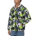 thumbnail image 3 of Kdxio Football Print Men Hoodies Casual Hoodies for Men with Zip Pockets Full Zip Long Sleeve Sweatshirt Sports Hooded Jacket-Medium, 3 of 5