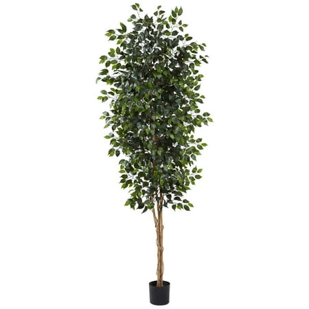UPC 840703100115 product image for Nearly Natural Artificial 8ft. Ficus Tree 44” Wide Natural trunks Realistic look | upcitemdb.com