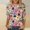 GNM, variant on RKSTN 3/4 Length Sleeve Womens Tops Halloween Print Oversize Crew Neck T-Shirt Top Ladies Casual Halloween Graphic Round Neck Loose Fits Plus Size Three Quarter Sleeve Shirt Fall Winter Base Layers