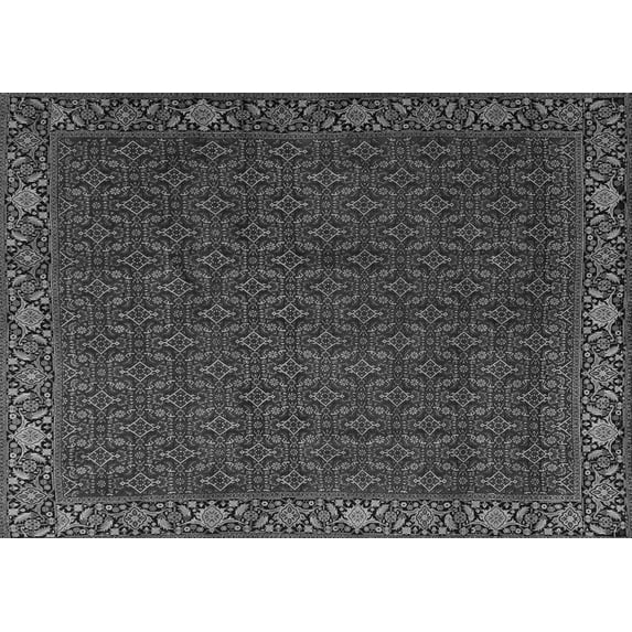 Ahgly Company Indoor Rectangle Persian Gray Traditional Area Rugs, 7' x 10'