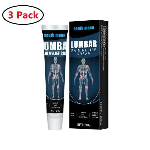3 Pack Fast Acting Pain and Ache Relief Natural Cream for Muscles, Neck