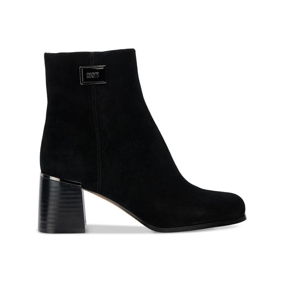 DKNY Womens Ranya Block Heel Square Toe Ankle Boots