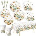 thumbnail image 1 of Autumn Harvest Party Set - 121 Pcs Watercolor Pumpkin Tableware for Fall Celebrations, Includes Plates, Cups, Napkins, and Forks, Perfect for 24 Guests, 1 of 5