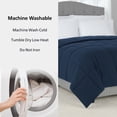 thumbnail image 6 of (2 pack) Mainstays King Comforter, Down Alternative, All-Season, Navy, 6 of 9