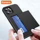thumbnail image 5 of Bananq - Funda para teléfono con ranura para tarjetas deslizante para iPhone 16, 15, 14 Plus, 13, 12 Mini, 11 Pro Max, a prueba de golpes, tipo billetera y tarjetero, 5 of 5