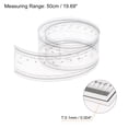 thumbnail image 2 of Unique Bargains 2pcs Film Flexible Ruler 50cm 0.1mm Scale with R Angle & Width Lines PET Plastic Folding Straight Ruler, 2 of 6