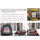 thumbnail image 3 of Methold Soporte universal para disipador de calor de CPU para computadora de escritorio, 6 tubos de cobre, ventilador de CPU de 2011 pines Juegos de teclado y mouse para computadora Doble ventilador, 3 of 6