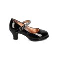 thumbnail image 2 of New Girl Indulge Aeris-01 Patent PU Rhinestones Mary Jane Kiddie Heel Pump, 2 of 5