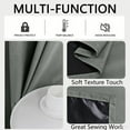 thumbnail image 2 of Bxaolu Blackout Curtains for Bedroom 78.75" Long - Thermal Insulated Black Out Curtains Room Darkening Rod Pocket Window Curtains for Living Room, Each Drape Panel 39.37" Wide, Dark Gray[2 Panels], 2 of 9