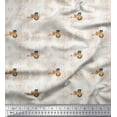thumbnail image 1 of Soimoi Modal Satin Fabric Pyramid & Women Head Egyptian Print Fabric by the Yard 42 Inch Wide, 1 of 1
