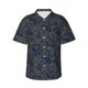 thumbnail image 1 of Balery Golden Peonies Camisas hawaianas de manga corta para hombre, camisas playeras de corte holgado, camisas de vacaciones con botones,Large, 1 of 7