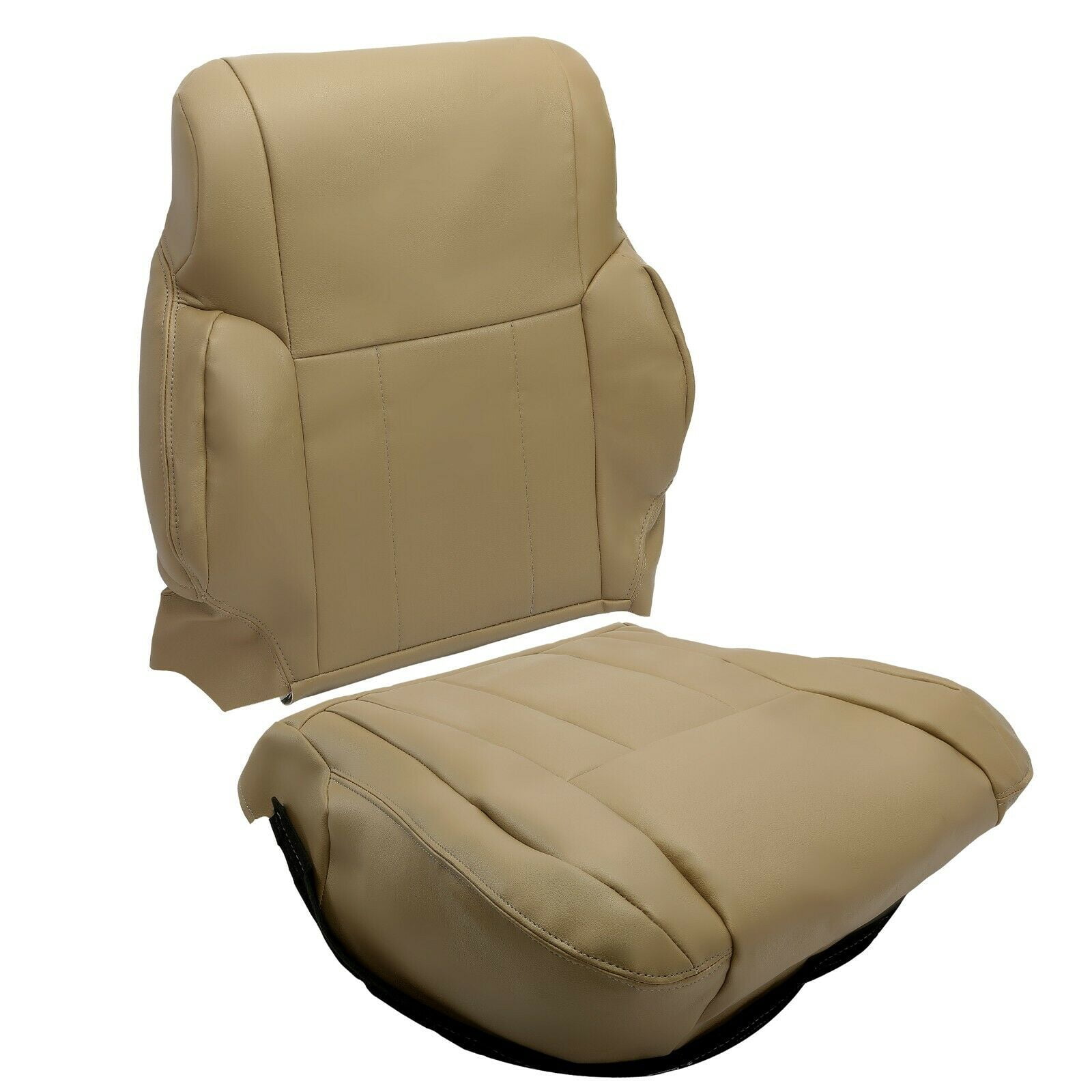 Genuine Leather Driver Side Seat Bottom Cover For 1996-2002 Toyota 4Runner – Oak Tan, Fits Power & Heated Seats