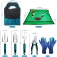 thumbnail image 2 of Garden Tools Sets, Gardening Tool Set with 39.3 in Repotting Mat, 7 Piece Gardening Kit with Non Slip Ergonomic Handle, Heavy Duty Garden Tool Bag Gardening Supplies for Women and Men, 2 of 5