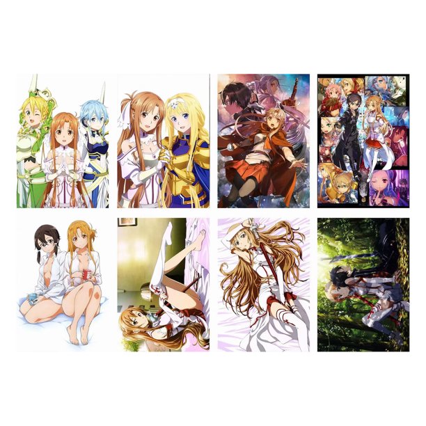Póster Swords Art Online Anime Art 42 x 29 cm, 8 unidades/lote