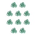 thumbnail image 3 of Banda para el cabello Sonducket 20 piezas sin costuras alta elasticidad decorativa Verde 10Conjunto, 3 of 6