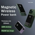 thumbnail image 5 of YJZZ Magnetic Wireless Power Bank 10000 mA 15W Wireless Charging, 5 of 8