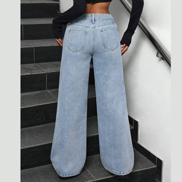 パンツ Double front effect denim pants DISTRESSED DOUBLE DENIM PANTS – WNTD Apparel
