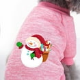 thumbnail image 4 of Windfall Dog Snow Sweatshirt Christmas Patterns Santa Snowman Sweaters Xmas Dog Holiday Sweatshirt New Year Christmas Outfit Pet Clothes for Small Dog and Cat, 4 of 6