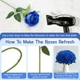 thumbnail image 4 of 24Pcs Royal Blue Velvet Artificial Roses, Realistic Faux Roses for Wedding Centerpieces, Bridal Bouquet, Mermaid Theme Party Decor, 4 of 7