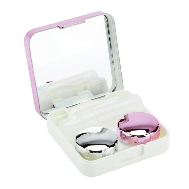 EECOO Contact Lenses Box,Reflective Cover Contact Lens Case Set Cute