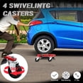 thumbnail image 5 of Car Wheel Dolly Jack Set of 4, Mechanical 1500-lbs Car Skates, 12'' Wheel Vehicle Positioning Jack, Heavy Duty Rollers with Foot Pedal for Tire Auto Repair Moving, 5 of 6