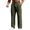 Army Green, variant on Pants for Men, Big Size Loose Straight Drawstring Waist Jogger Pants, Four Season Wrinkle Resistant Versatile Business Casual Everyday Light Sports Trousers
