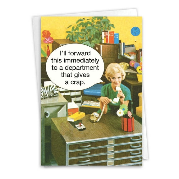 1 Funny Anniversary Card with Envelope - Department Gives a Crap C4093ANG-WA